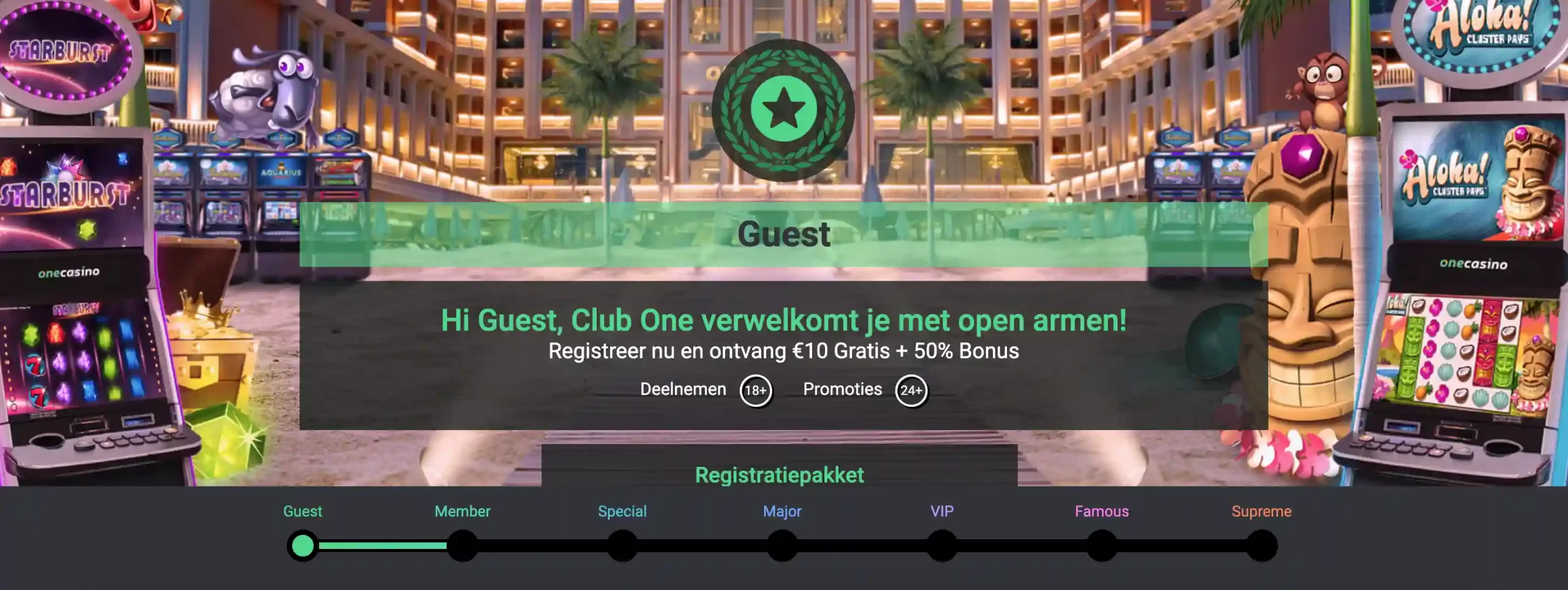 one casino bonus