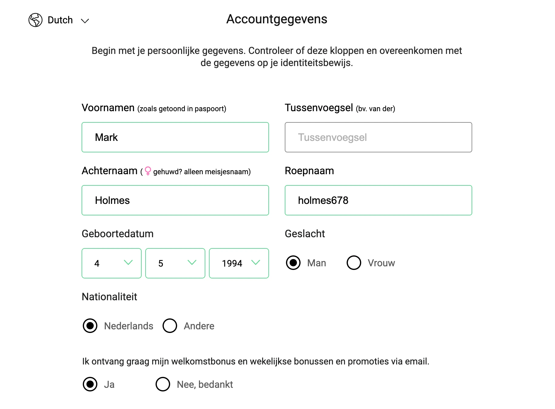 one casino nederland registreren