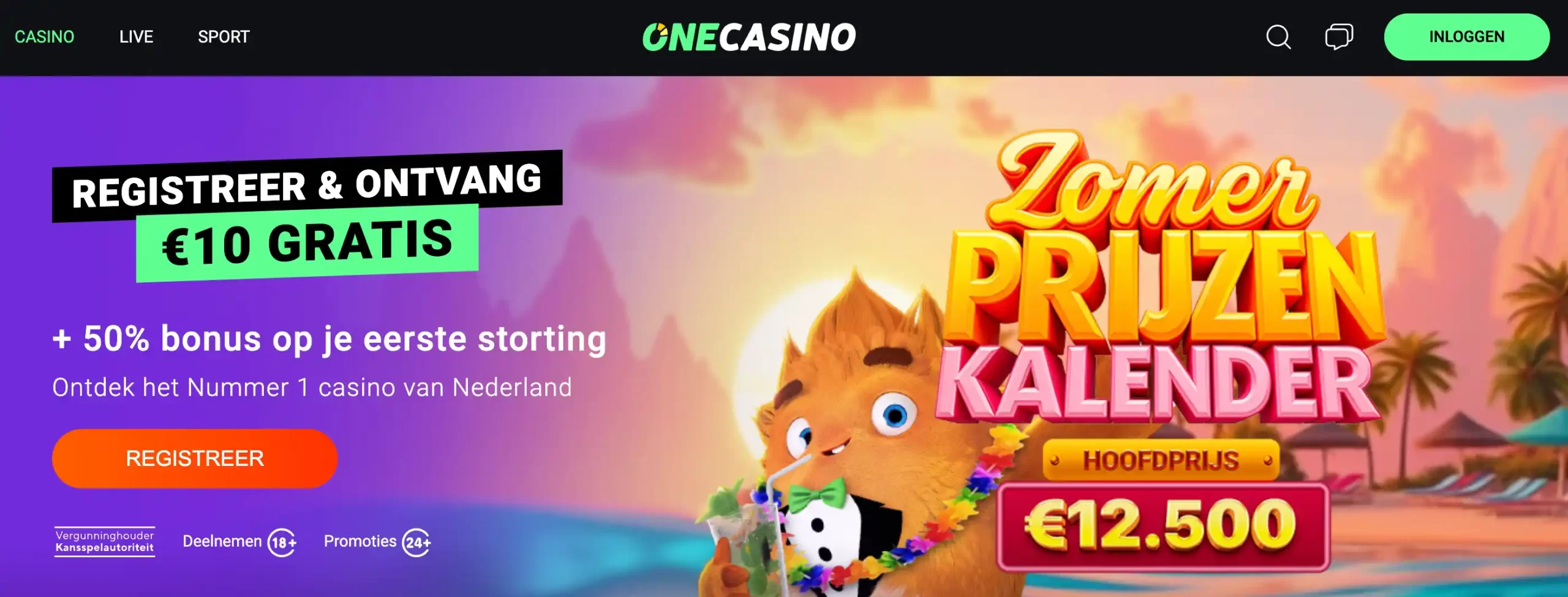 one casino registreren